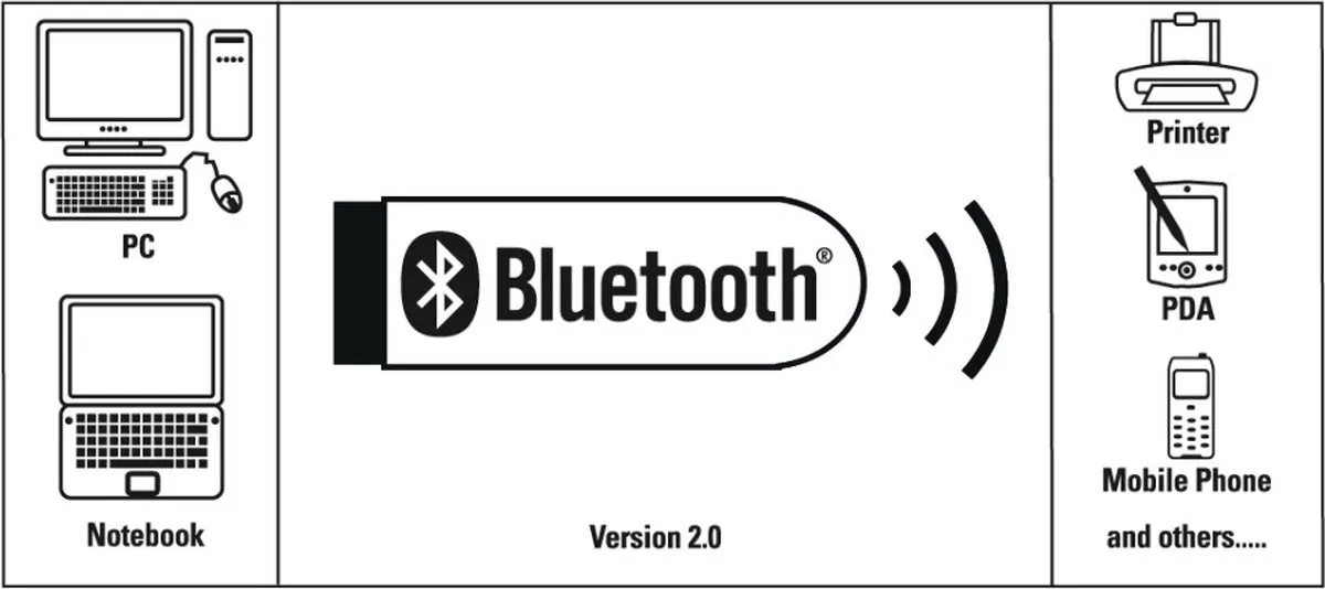 Hama Bluetooth 5.0 USB-adapter C2 - Zwart