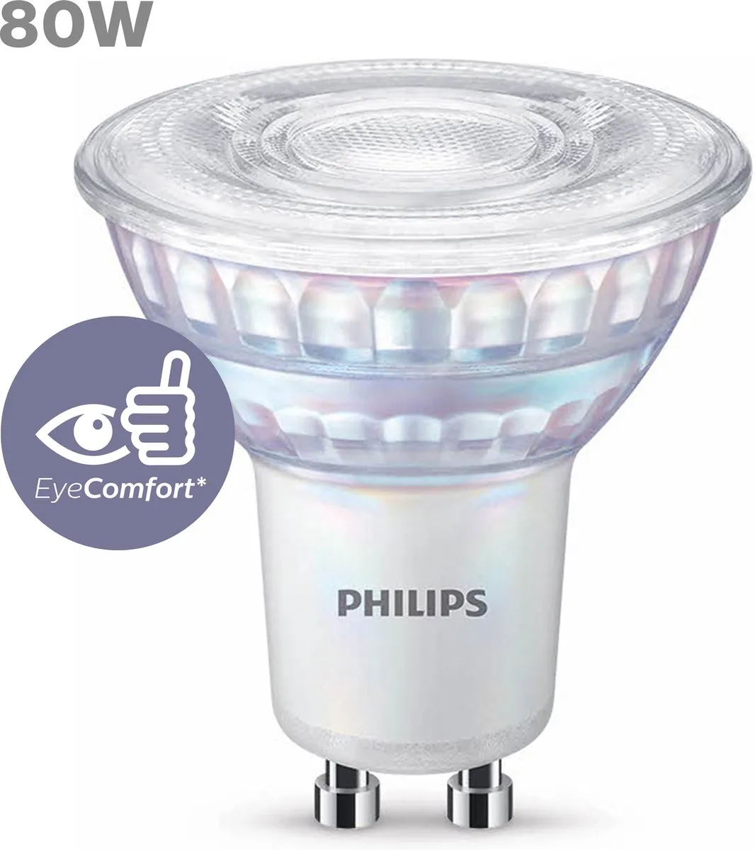 Philips LED Spot GU10 6.2W - Koelwit 4000K - 1 Stuk