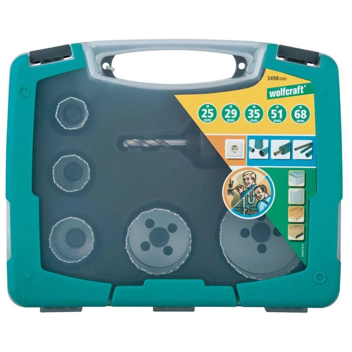 Wolfcraft BiM Gatenzaagset 6-delig 68mm - Sanitair