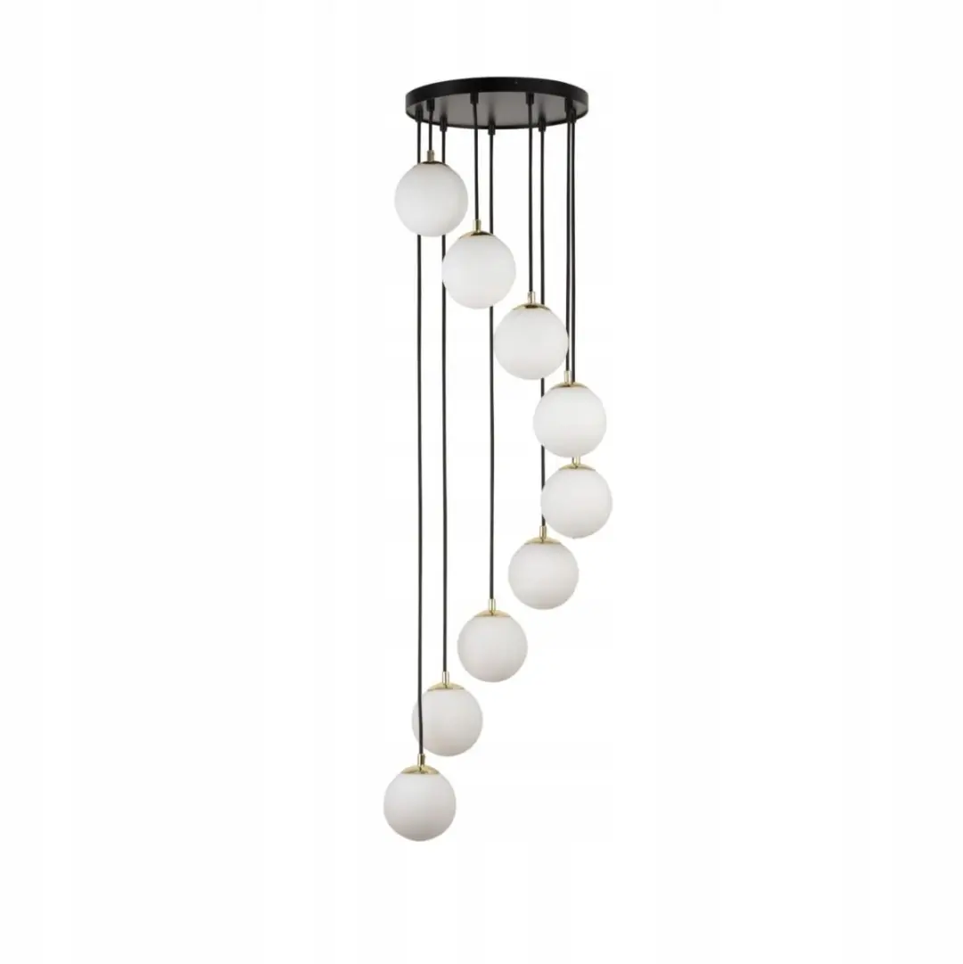 PIANO Cascade Hanglamp met Melkachtige Ronde Kap