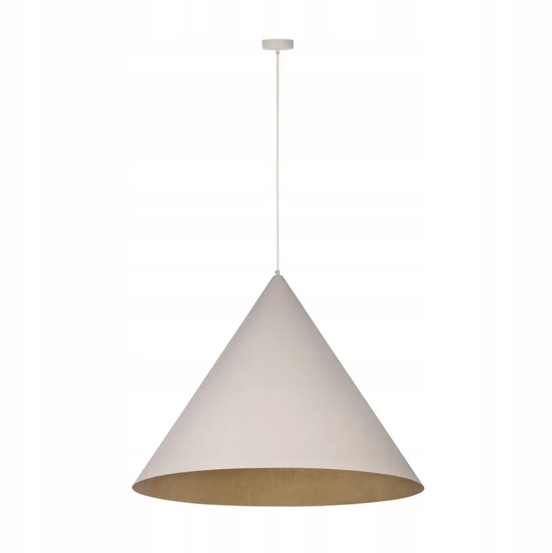 Sigma Lighting Vesuvio L Hanglamp Kegel Beige Goud 77cm