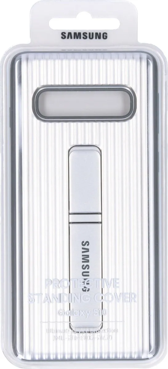 Samsung Protective Stand Cover Galaxy S10 - Zilver - afbeelding 6 van 6