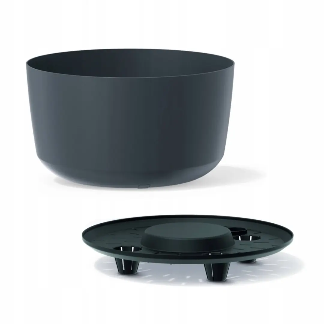 Prosperplast Gracia Standaard Pot 39cm Antraciet Kunststof
