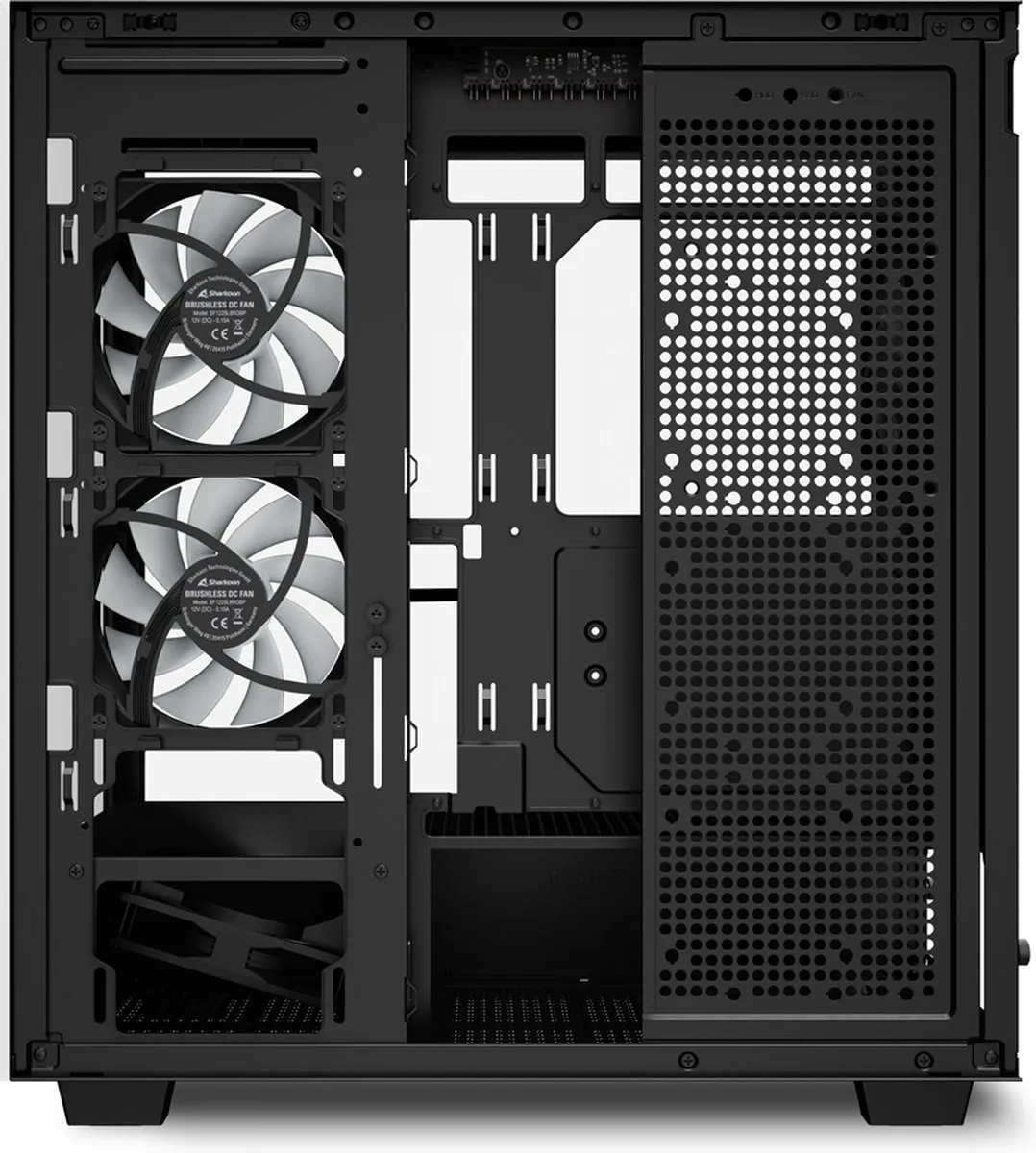 Sharkoon Rebel C60 Black - Midtowermodel - ATX - RGB - zwart