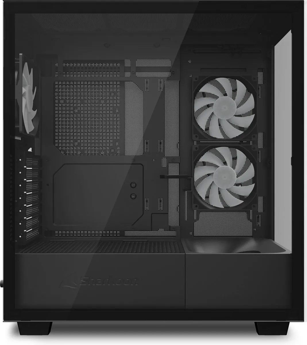 Sharkoon Rebel C60 Black - Midtowermodel - ATX - RGB - zwart
