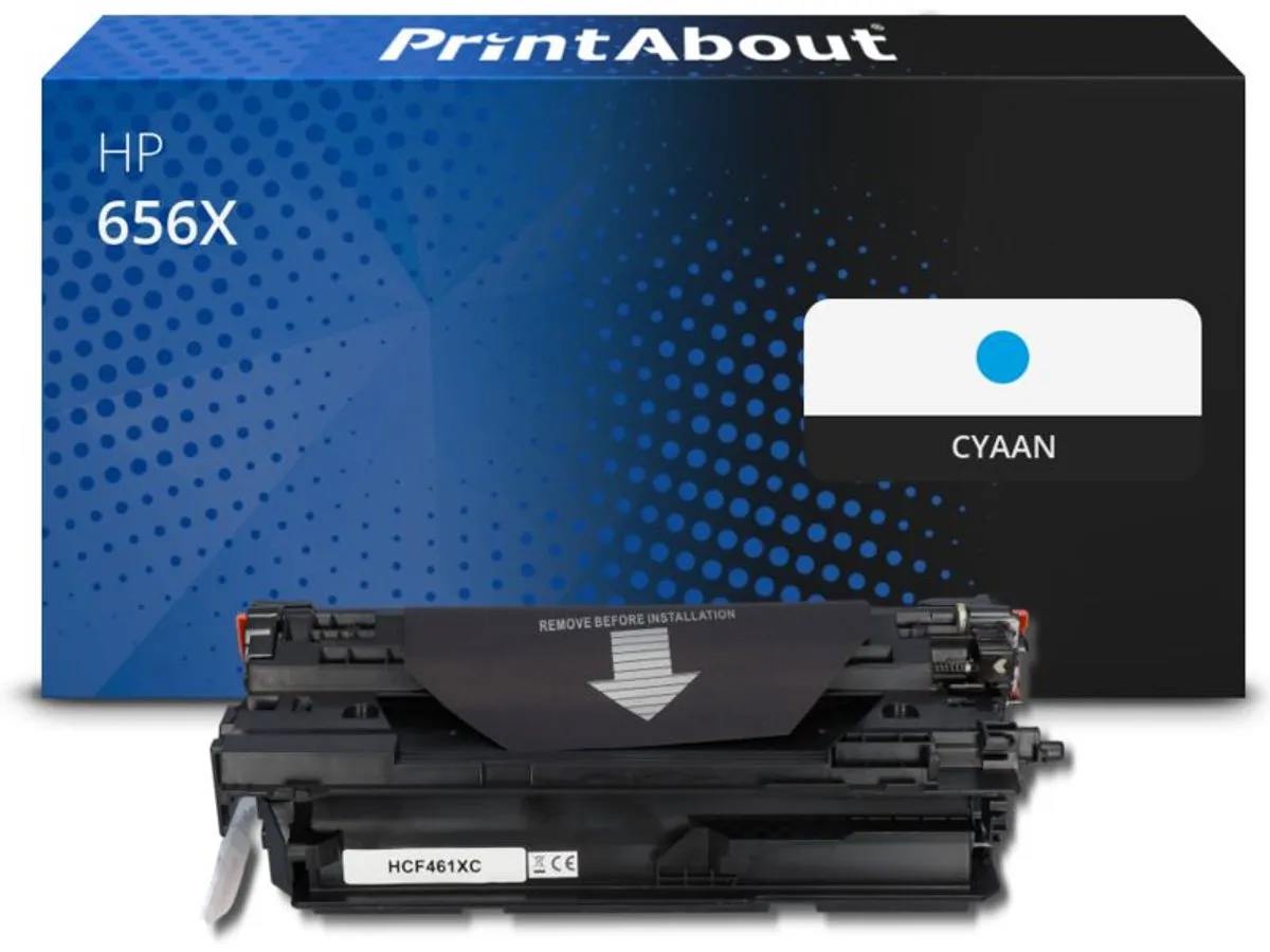 PrintAbout Huismerk HP 656X CF461X Toner Cyaan