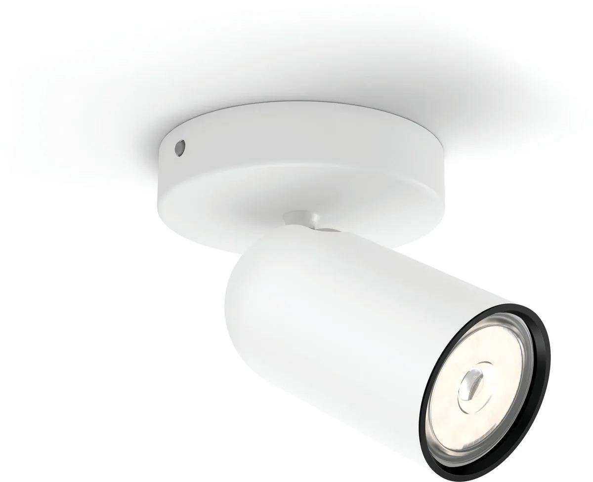 Philips LED Pongee Opbouwspot 1-lichts - Wit