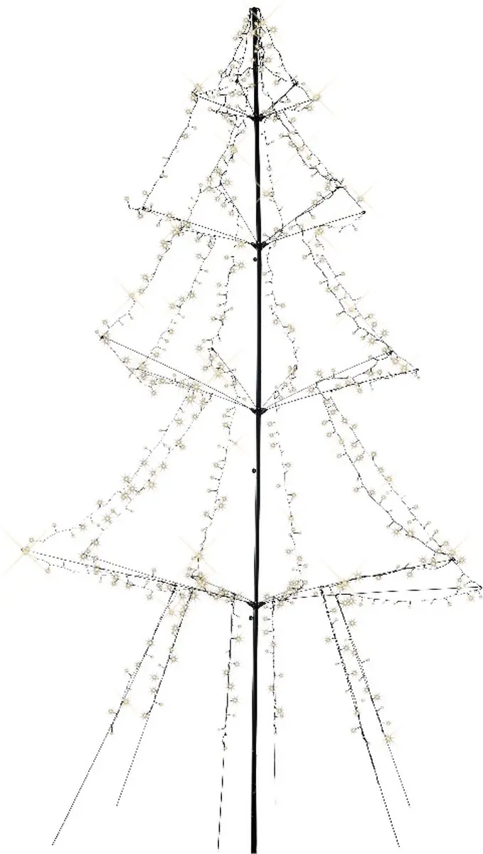 Lumineo LED Boom Metaal 300cm - 600 Lampjes Warm Wit - afbeelding 6 van 6