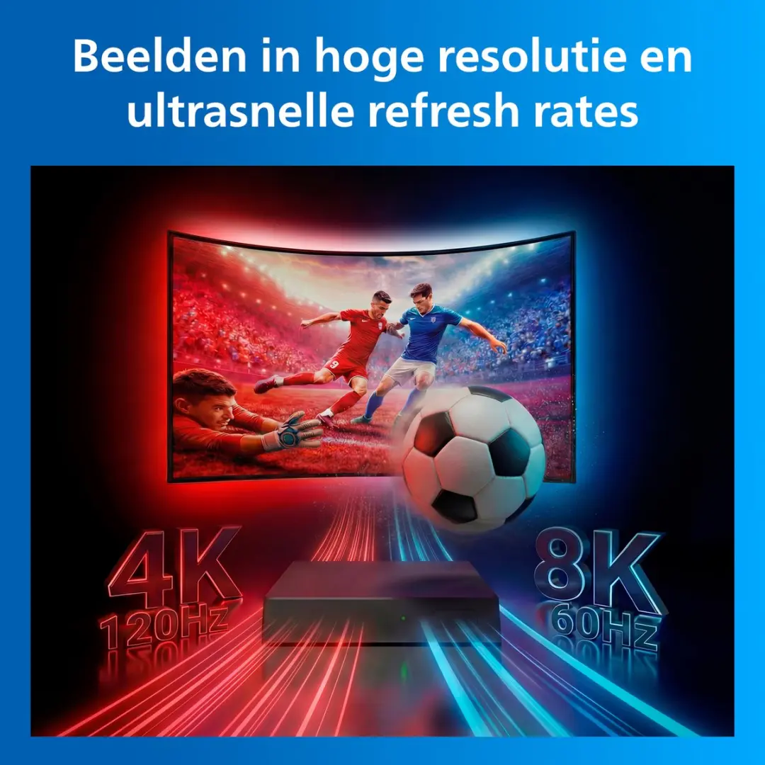 Philips HDMI 2.1 Sync Box 8K - 75"-85" - Zwart - afbeelding 5 van 6