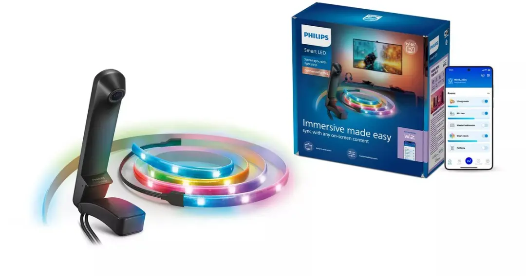 Philips Smart Lighting Screen Sync RGBIC LED-strip 48.5cm - Zwart - afbeelding 2 van 6