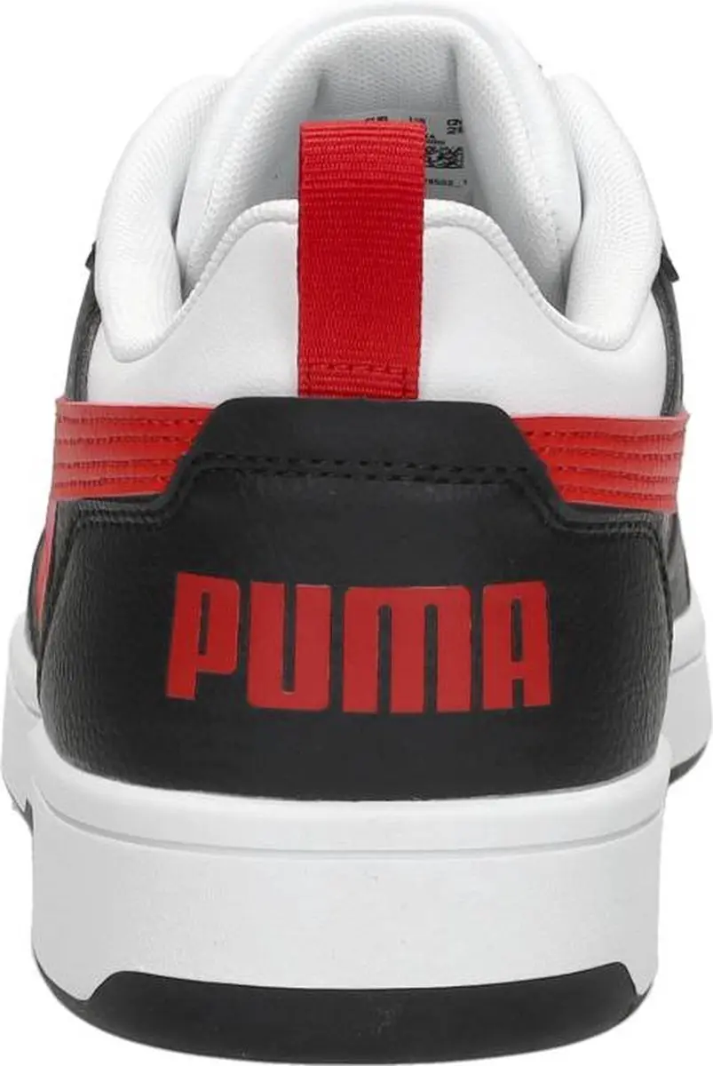 Puma Rebound v6 Low Sneakers - Wit/Rood/Zwart - afbeelding 6 van 6