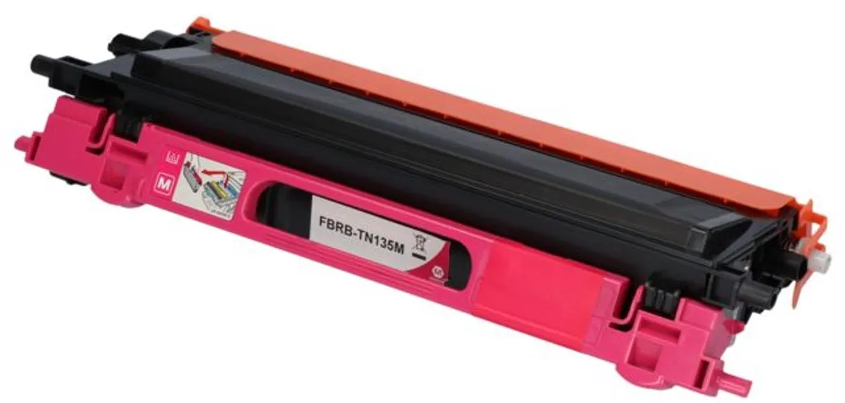 PrintAbout Brother TN-135M Magenta Toner - 4.500 Afdrukken