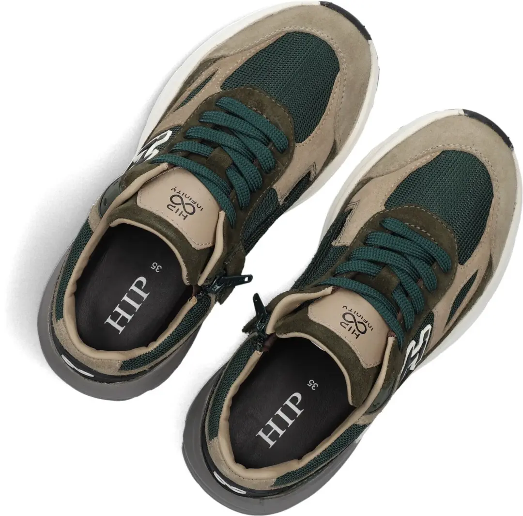 Hip H1667 Sneakers - Groen - Maat 39 - afbeelding 2 van 6