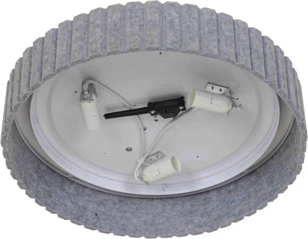 Nordlux Corato Plafondlamp 3xE14 - Ø42cm - Lichtgrijs - afbeelding 5 van 5