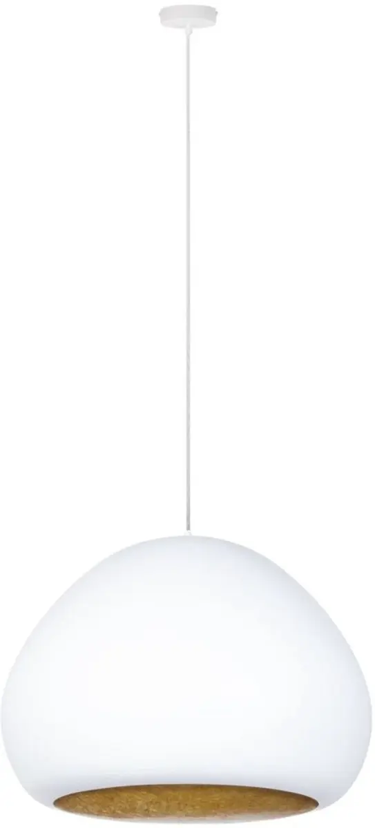 Moderne Witte LAVA Hanglamp 41076 Sigma Lighting