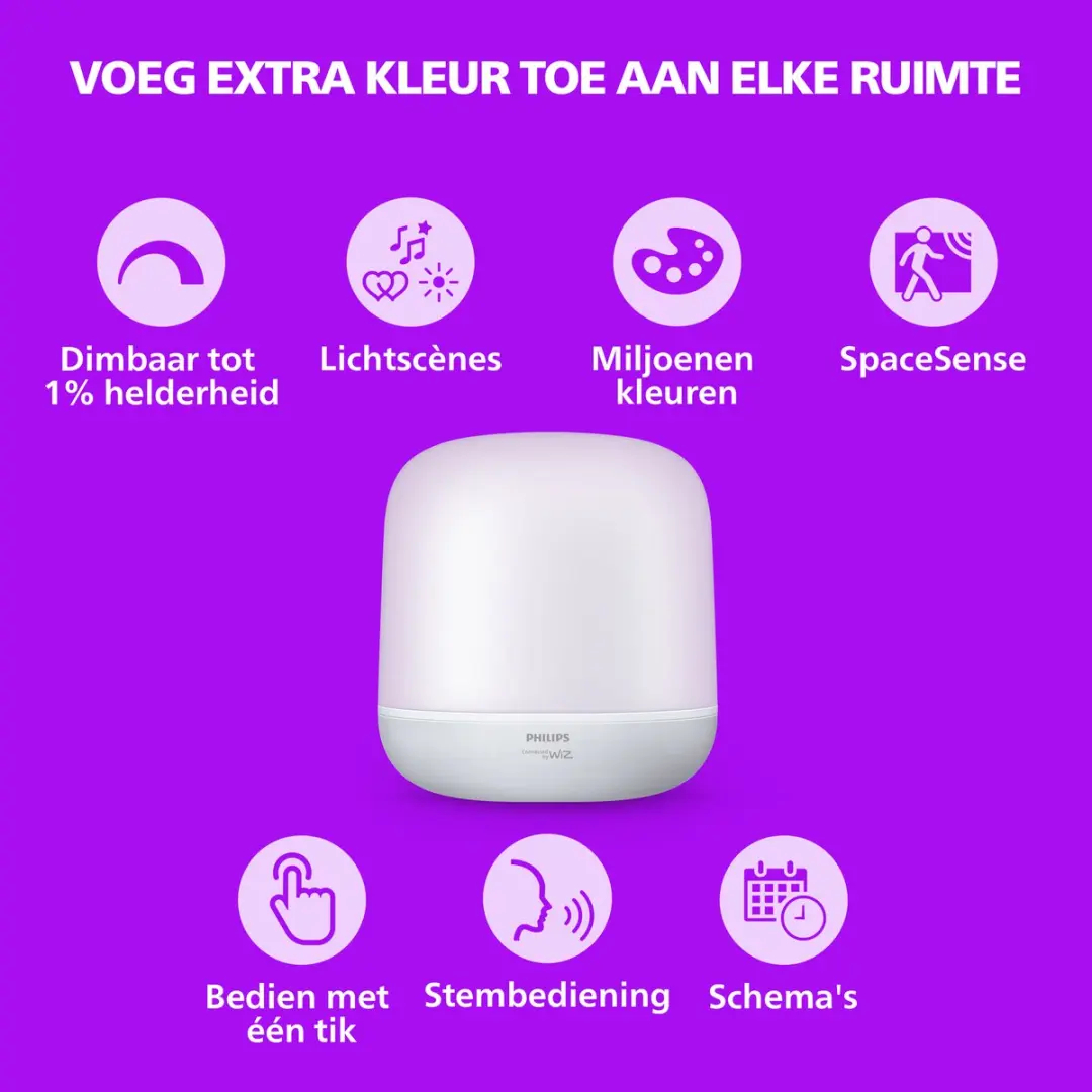 Philips Hero Tafellamp RGB 9W - afbeelding 3 van 6