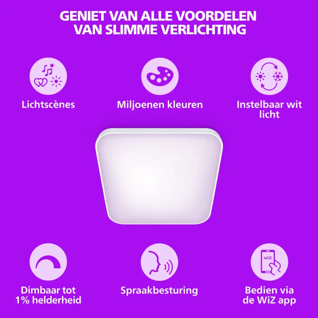 Philips Smart Lighting Plafondlamp 24W RGBW - Wit - afbeelding 3 van 6
