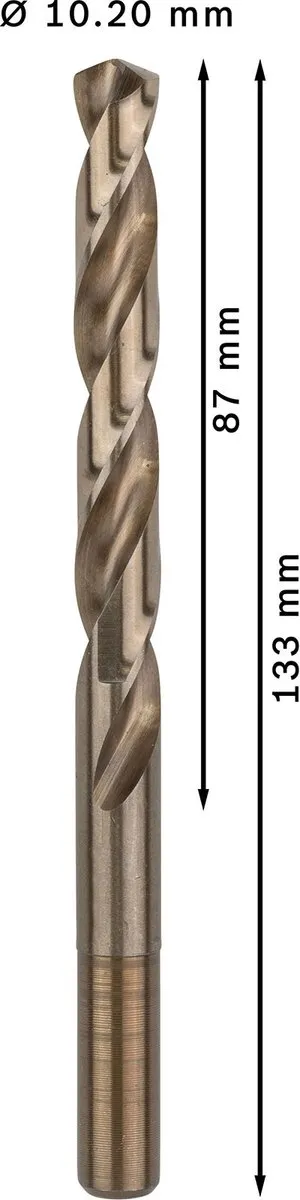 Bosch Professional ST. LINE HSS-CO Boor 10,2mm - 5 Stuks