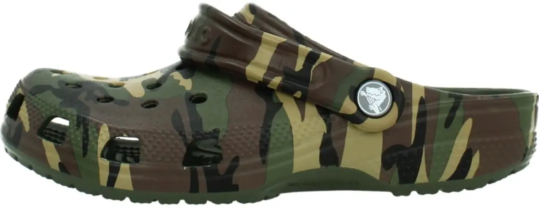 Crocs Classic Camouflage Pantoffels - Groen 34/35 - afbeelding 4 van 4