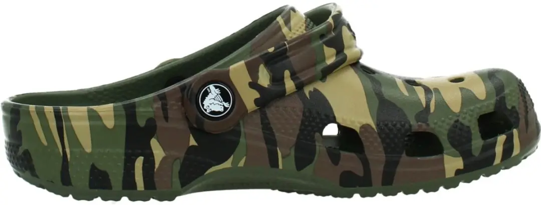 Crocs Classic Camouflage Pantoffels - Groen 34/35 - afbeelding 3 van 4