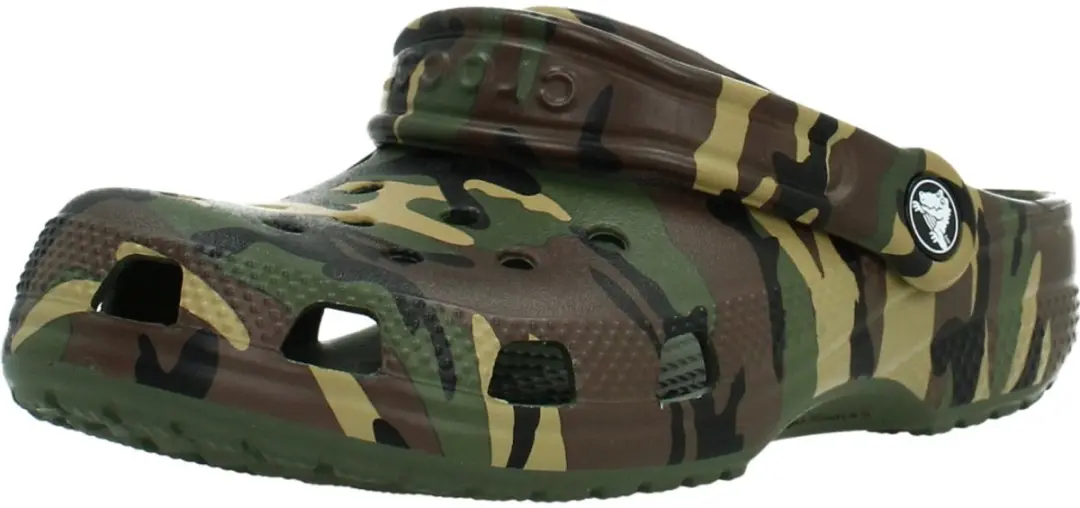 Crocs Classic Camouflage Pantoffels - Groen 34/35 - afbeelding 2 van 4