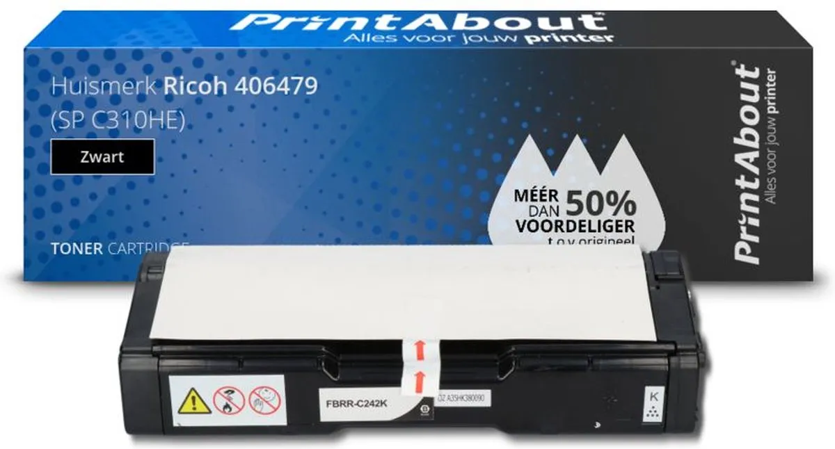PrintAbout Ricoh 406479-PA Toner Zwart - 7.000 pagina's