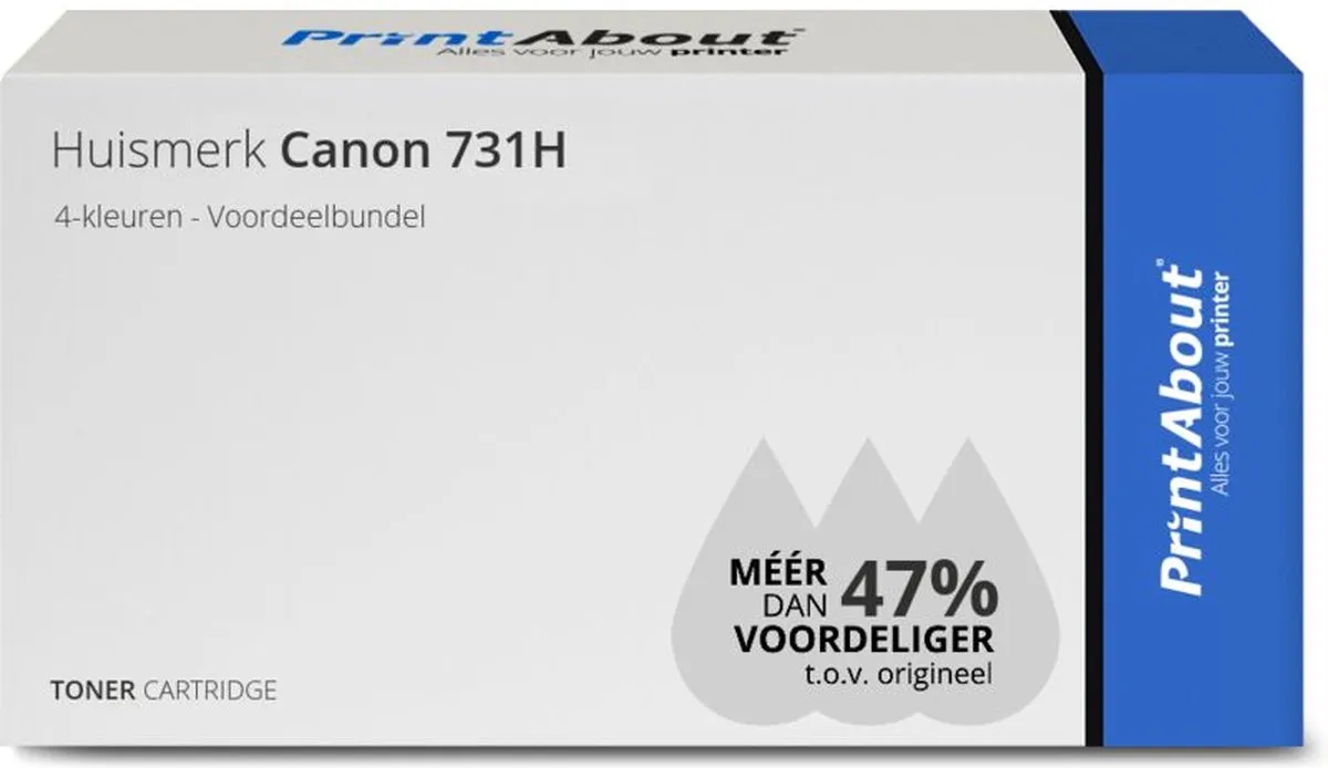 PrintAbout 731H-PA2 Tonercartridge 4-kleuren - 8.750 pagina's
