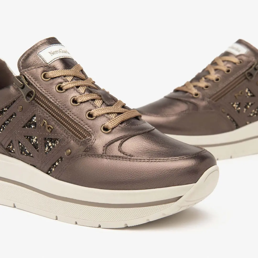 Nerogiardini Omega T.Glitter Gr.Top Sab Etoile Miele Tr Corvara Sneaker