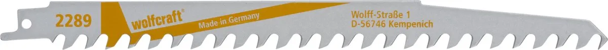 Wolfcraft Reciprozaagblad Sabelzaag CV 2289000 - 2 Stuks