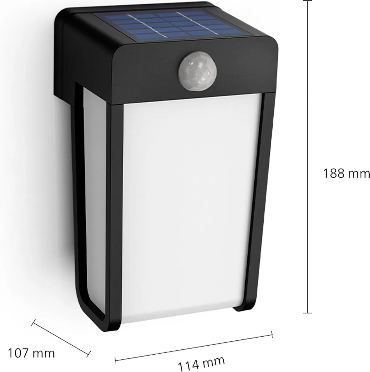 Philips LED Shroud Solar Wandlamp 2.3W - Transparant