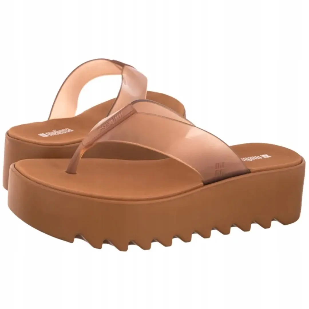 Melissa Platform Slippers Dames Bruin Maat 38