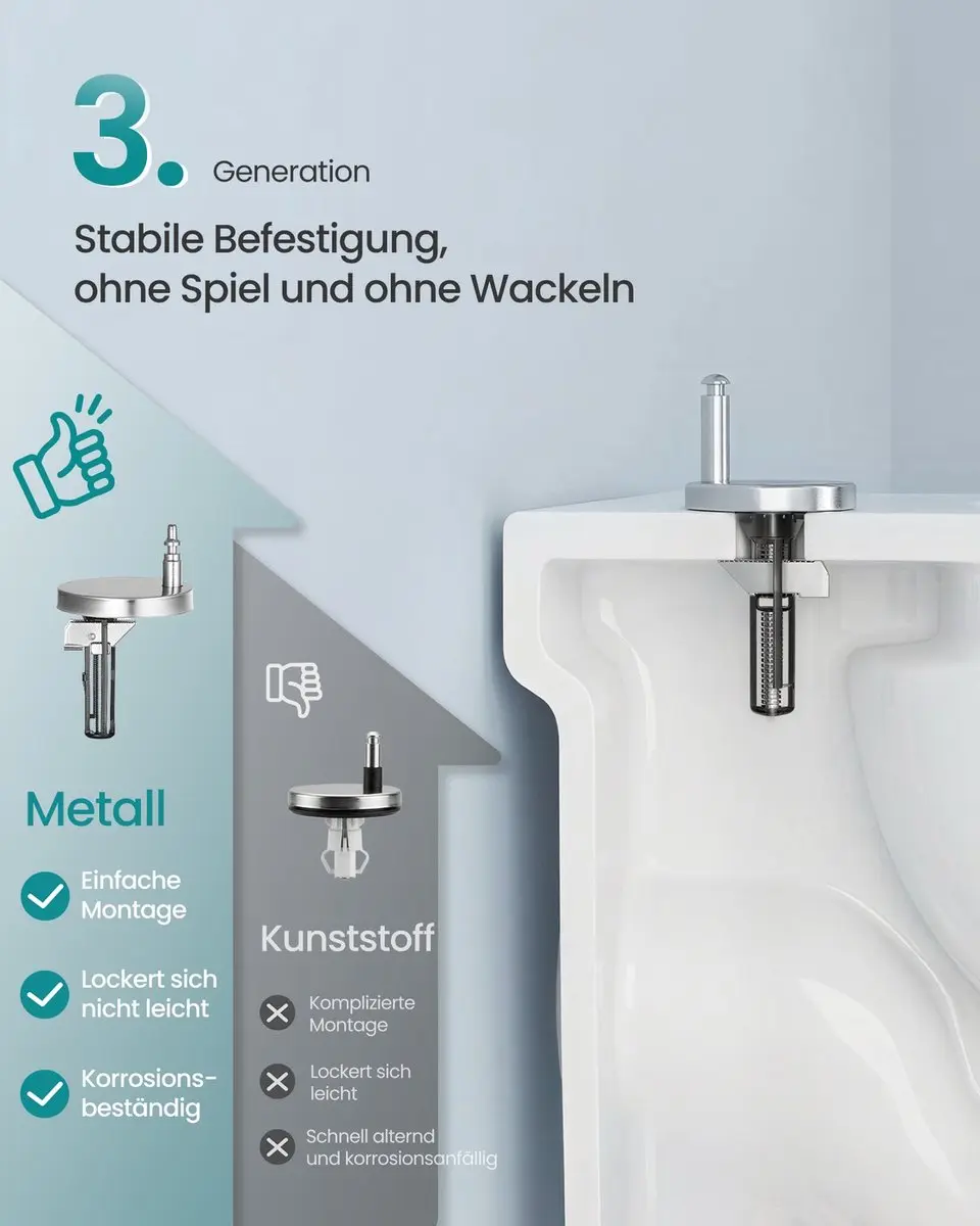 Songmics Toiletbril - Wit - afbeelding 6 van 6