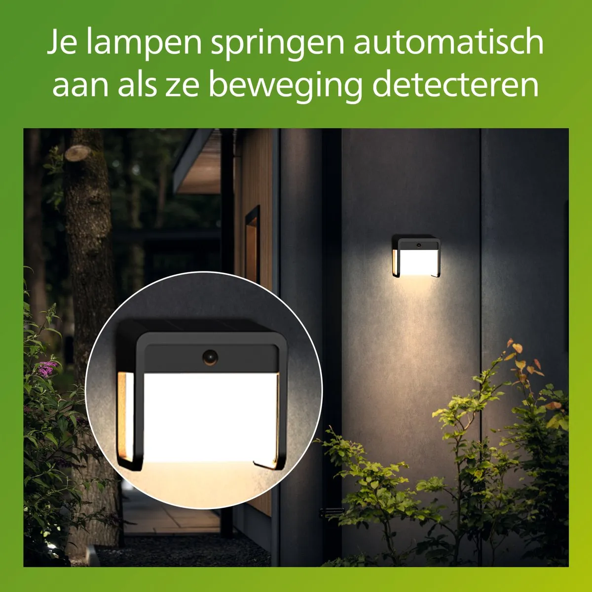 Philips Ezra Wandlamp Zwart - 1.8W Warm Wit 3000K