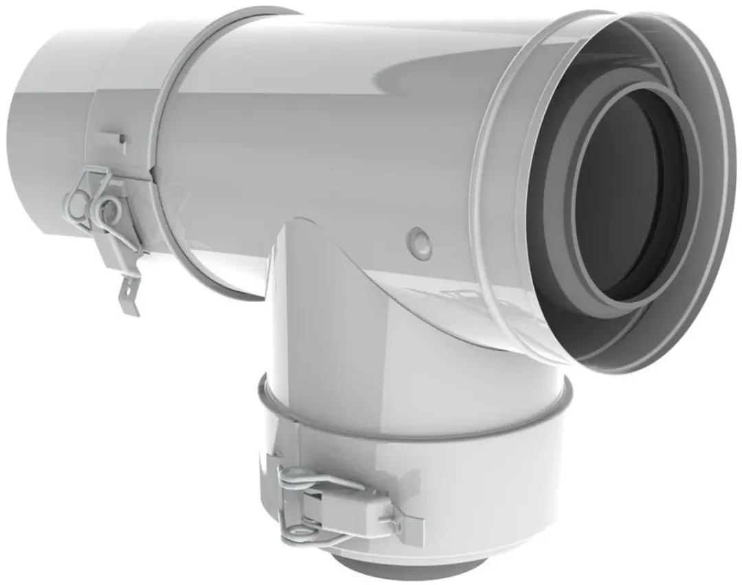 Remeha T-stuk met afdichtdeksel PPS, DN 80/125, M85051W