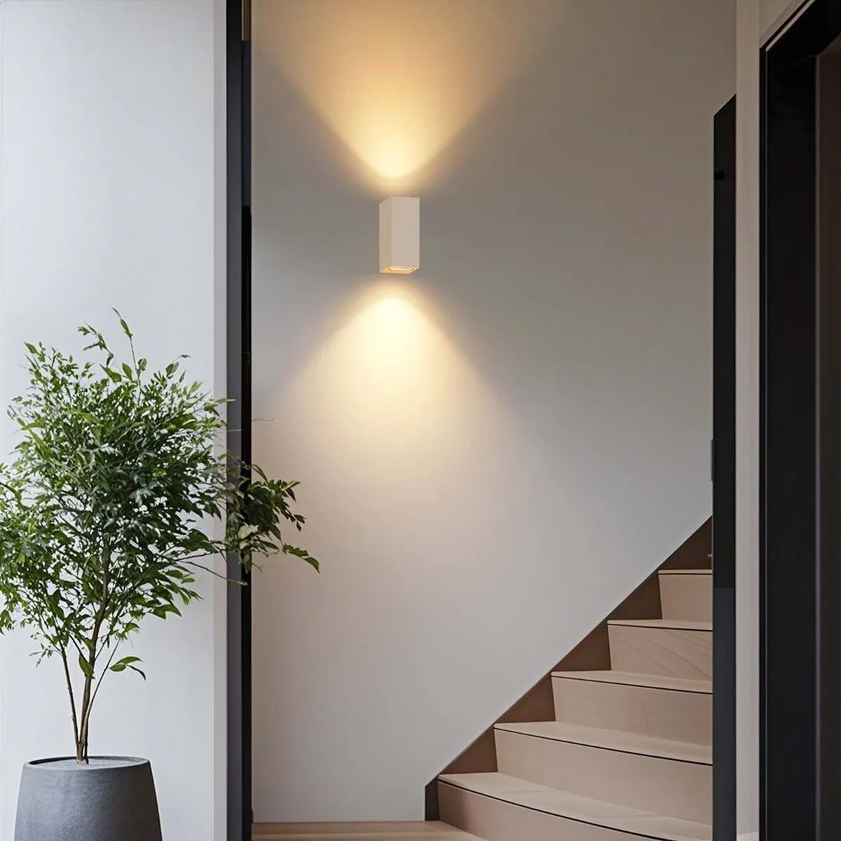 Ledvion Wandlamp Buiten Cube GU10 - 2 Lichtpunten - Beige - afbeelding 6 van 6