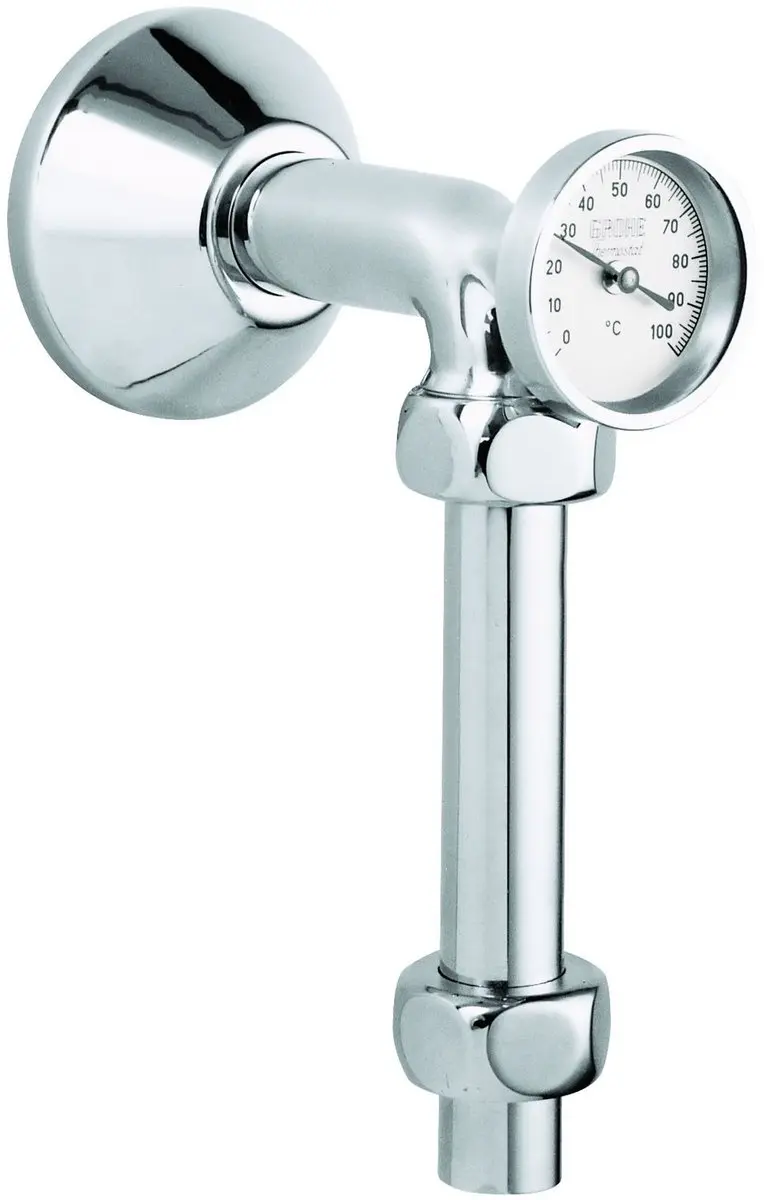 GROHE Afvoerbocht 12442 m.thermometer m.knelkoppelingen 3/4\"x1\" chroom, 124420