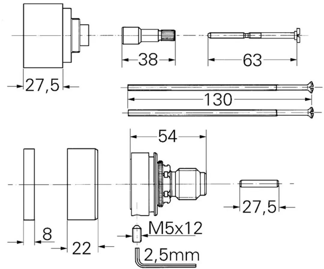 GROHE Verlengingsset Automatic 2000 47172000 - Chroom - afbeelding 3 van 4