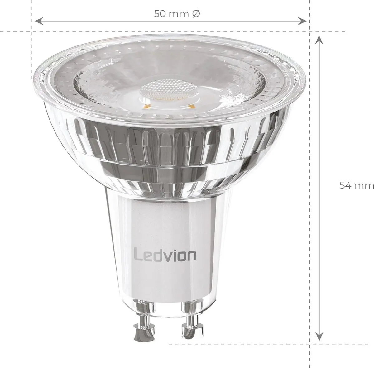 LEDVION GU10 LED Lampen 10 Stuks