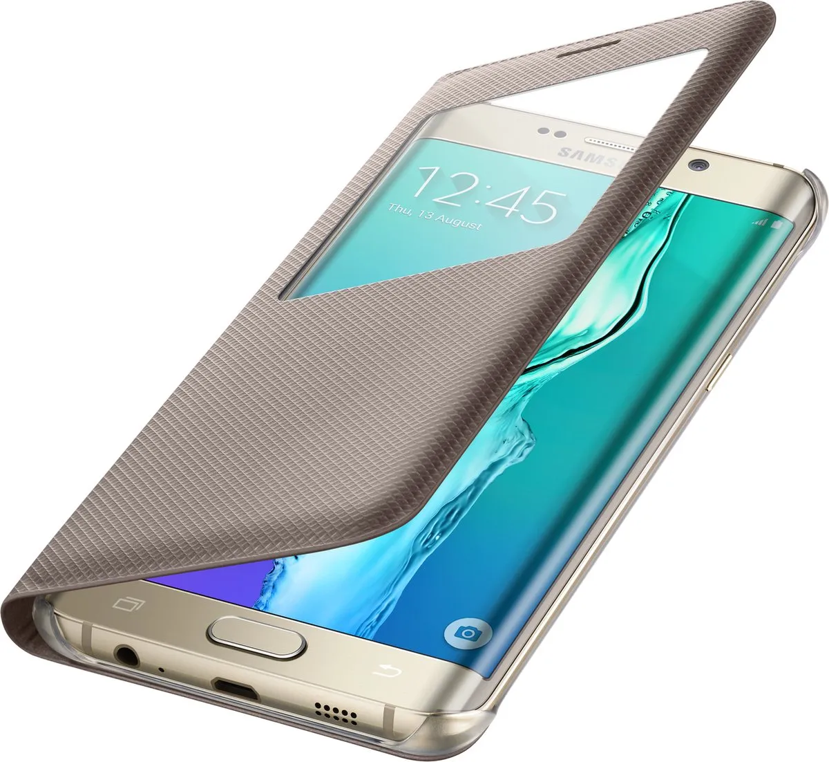 Samsung EF-CG928PF S View Cover - Goud
