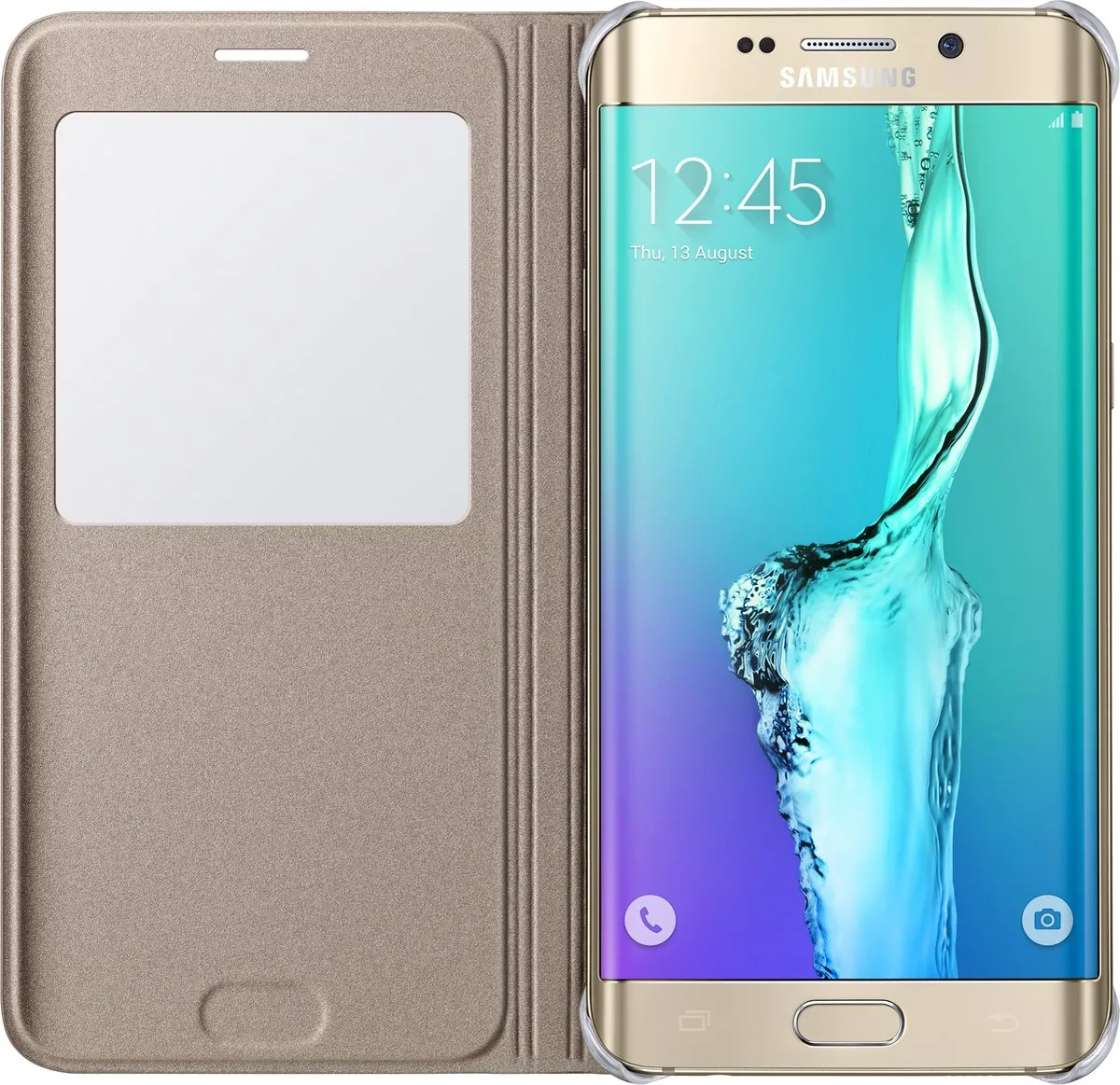 Samsung EF-CG928PF S View Cover - Goud