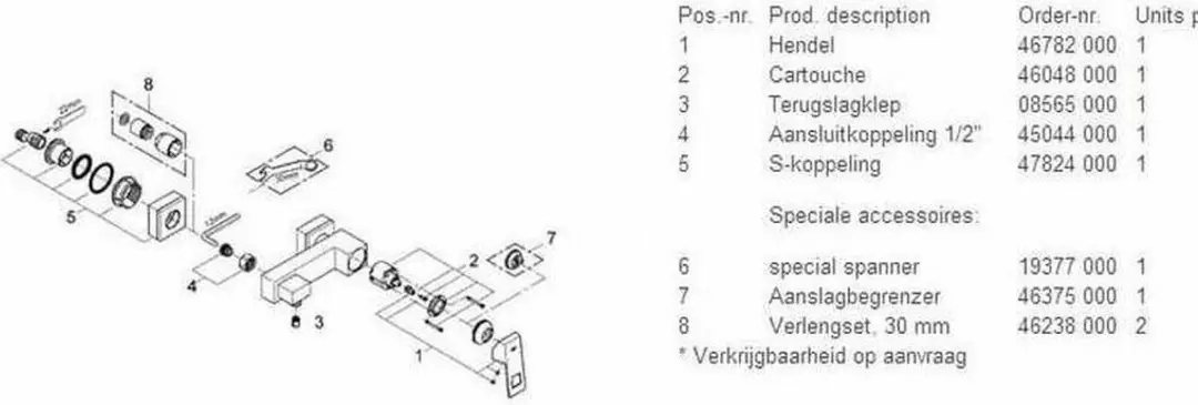 Grohe Eurocube Douchemengkraan - 23145000 - afbeelding 6 van 6