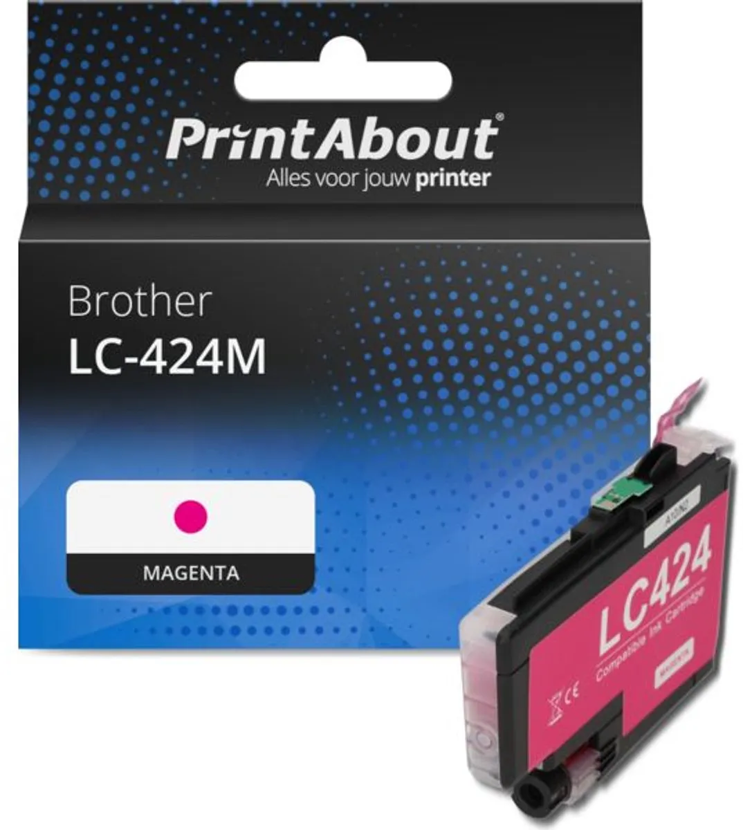 PrintAbout LC-424M-PA Inktcartridge Magenta - 16ml