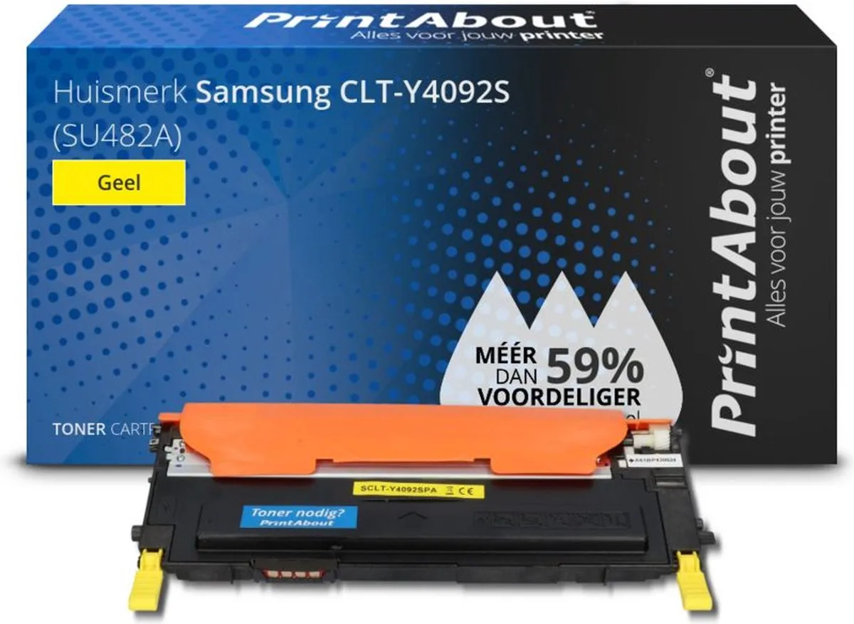 PrintAbout CLT-Y4092S Geel Toner - 1.250 Pagina's