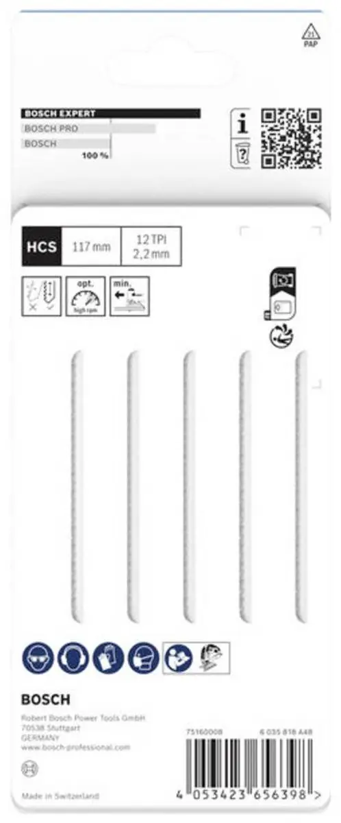 Bosch T308BOP Decoupeerzaagblad - 5 Stuks - afbeelding 2 van 3