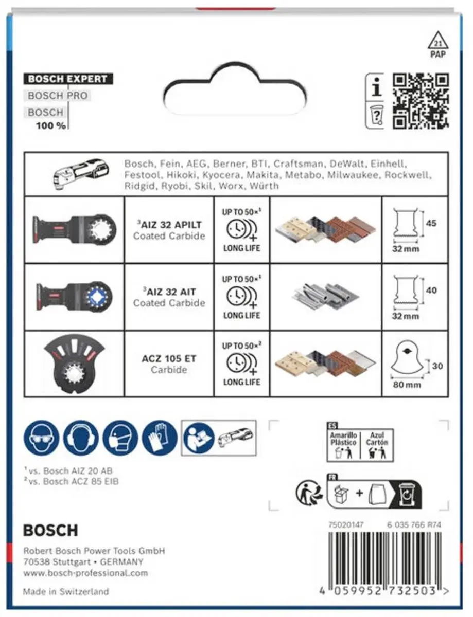 Bosch EXPERT Zaagbladen Set 3-delig - Metaal - afbeelding 4 van 4