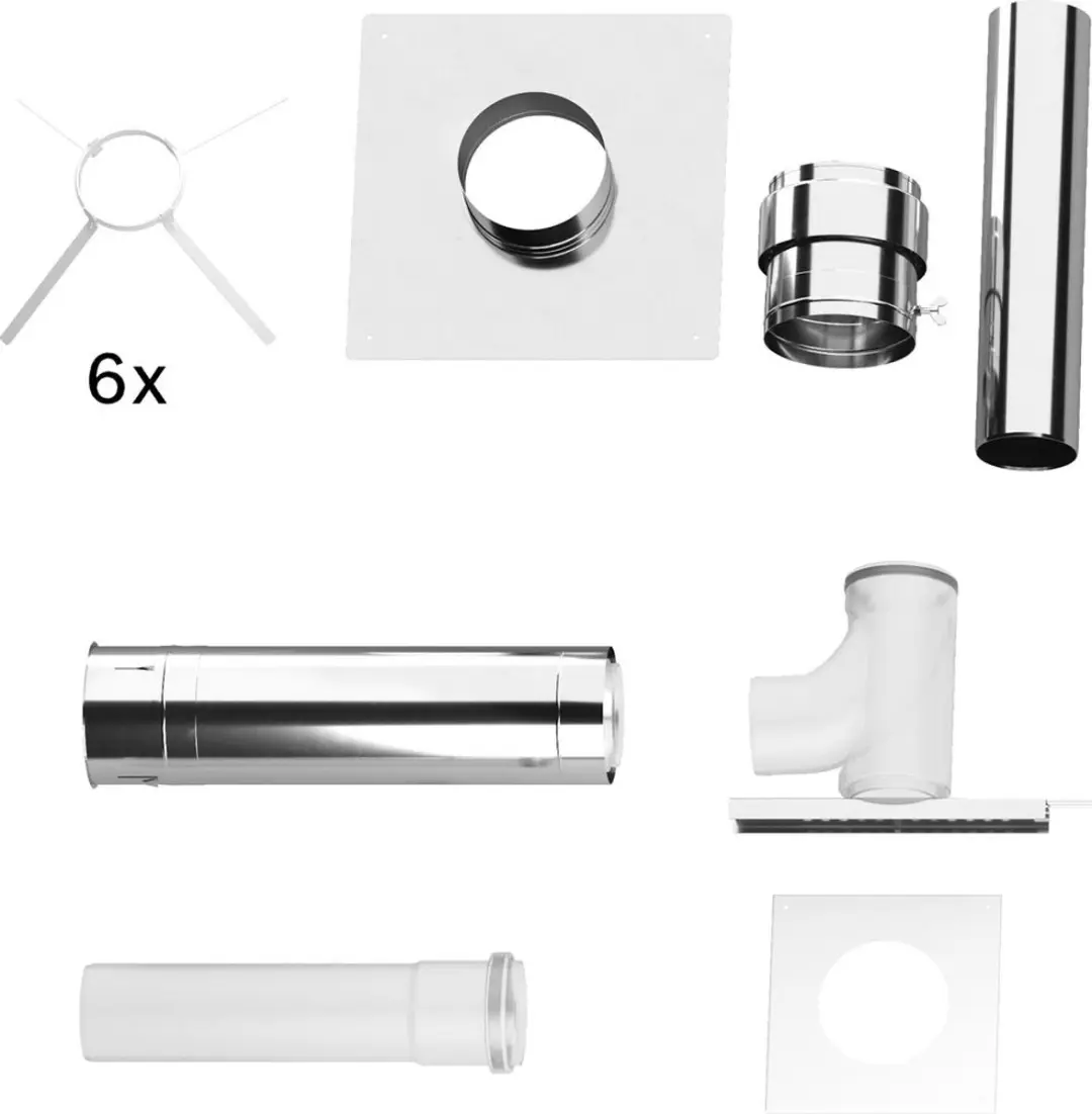 Bosch Afvoergasaccessoires FC-Set200 Gbsatz cascade B23P in schacht, d:200mm, 77