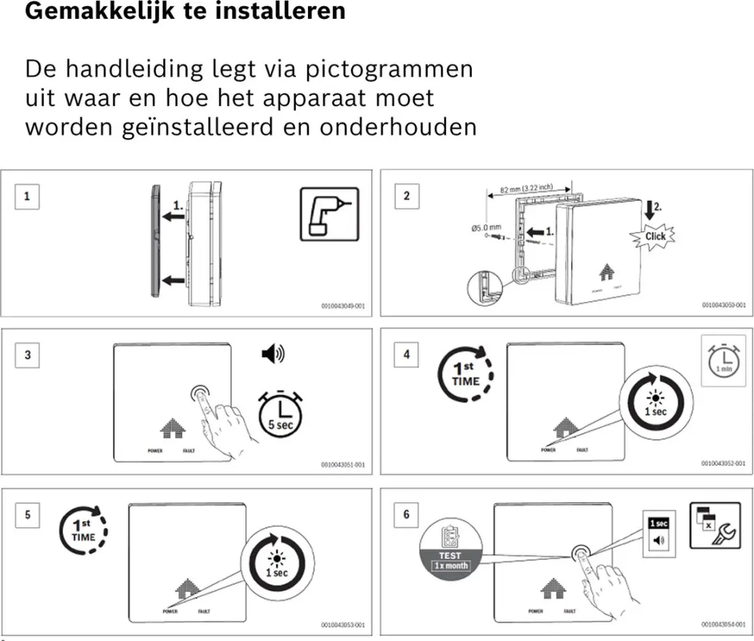 Bosch D-CO Koolmonoxidemelder - Wit - afbeelding 6 van 6