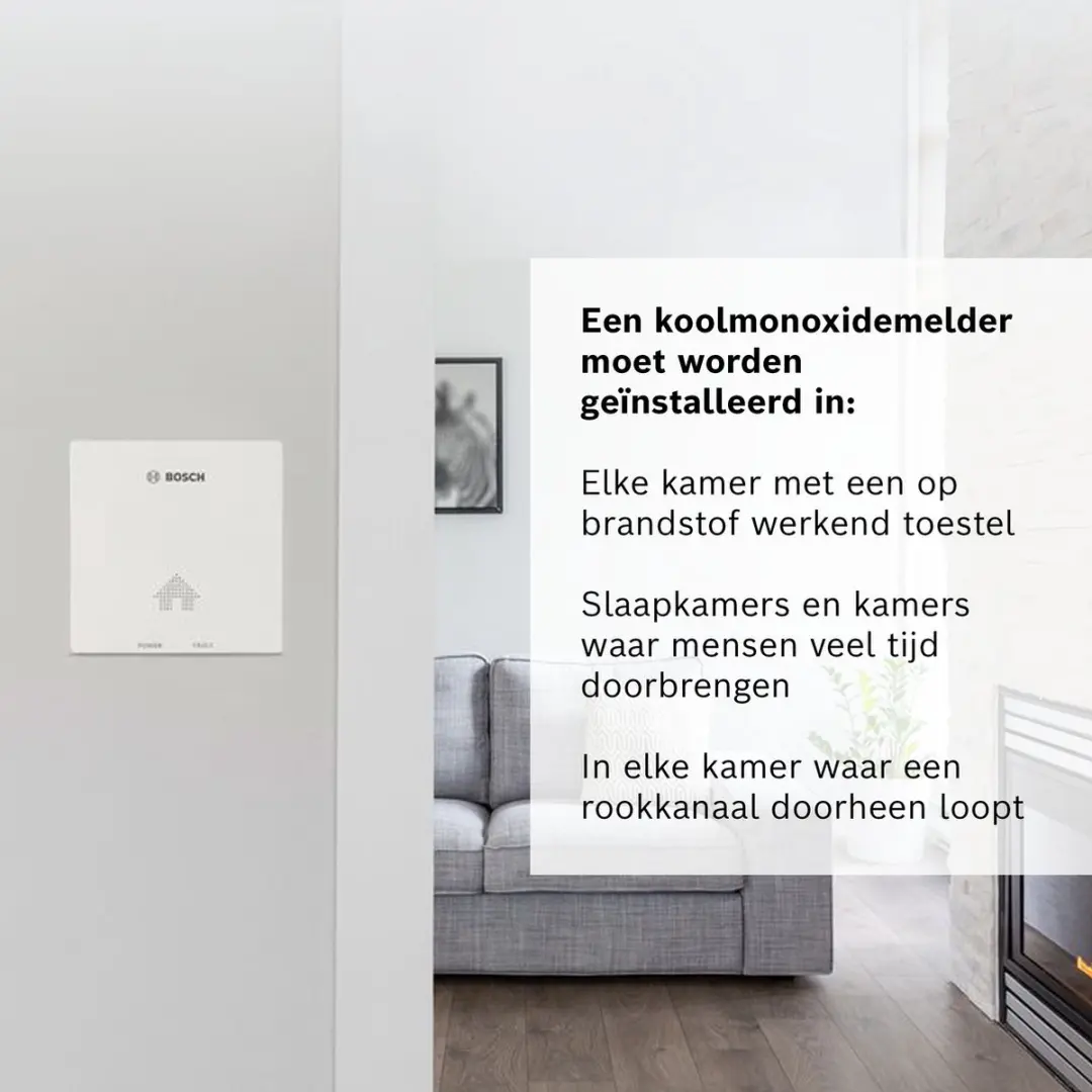 Bosch D-CO Koolmonoxidemelder - Wit - afbeelding 5 van 6