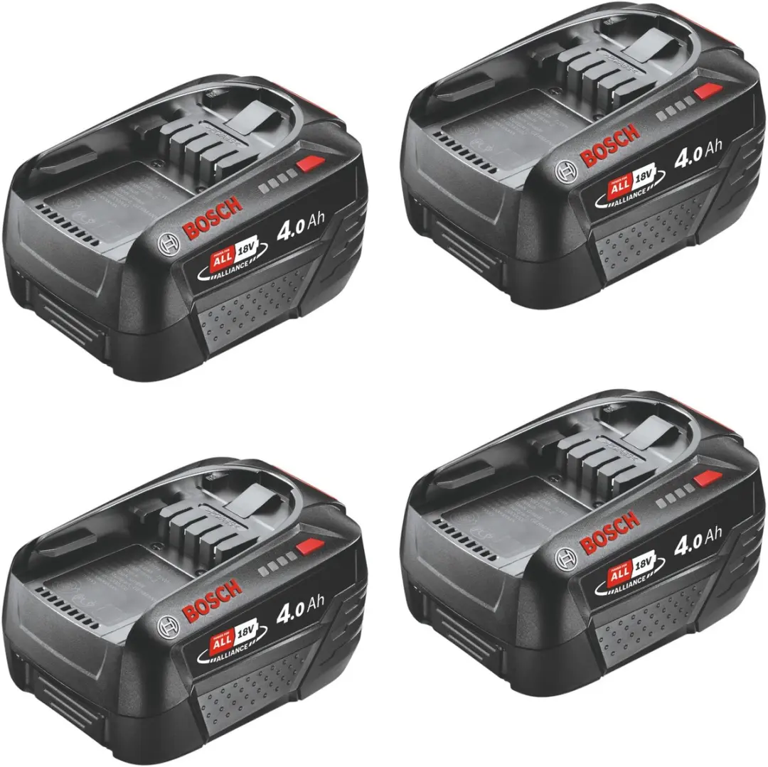 Bosch 4x PBA 18V 4,0Ah W-C accu 18 V 4,0 Ah POWER FOR ALL ( 4x 1600A011T8 )