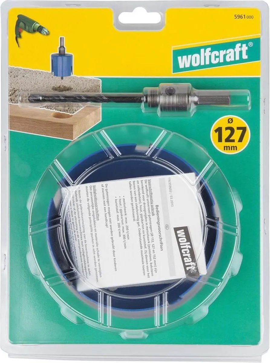 Wolfcraft Universele Gatenzaag 127mm 5961000